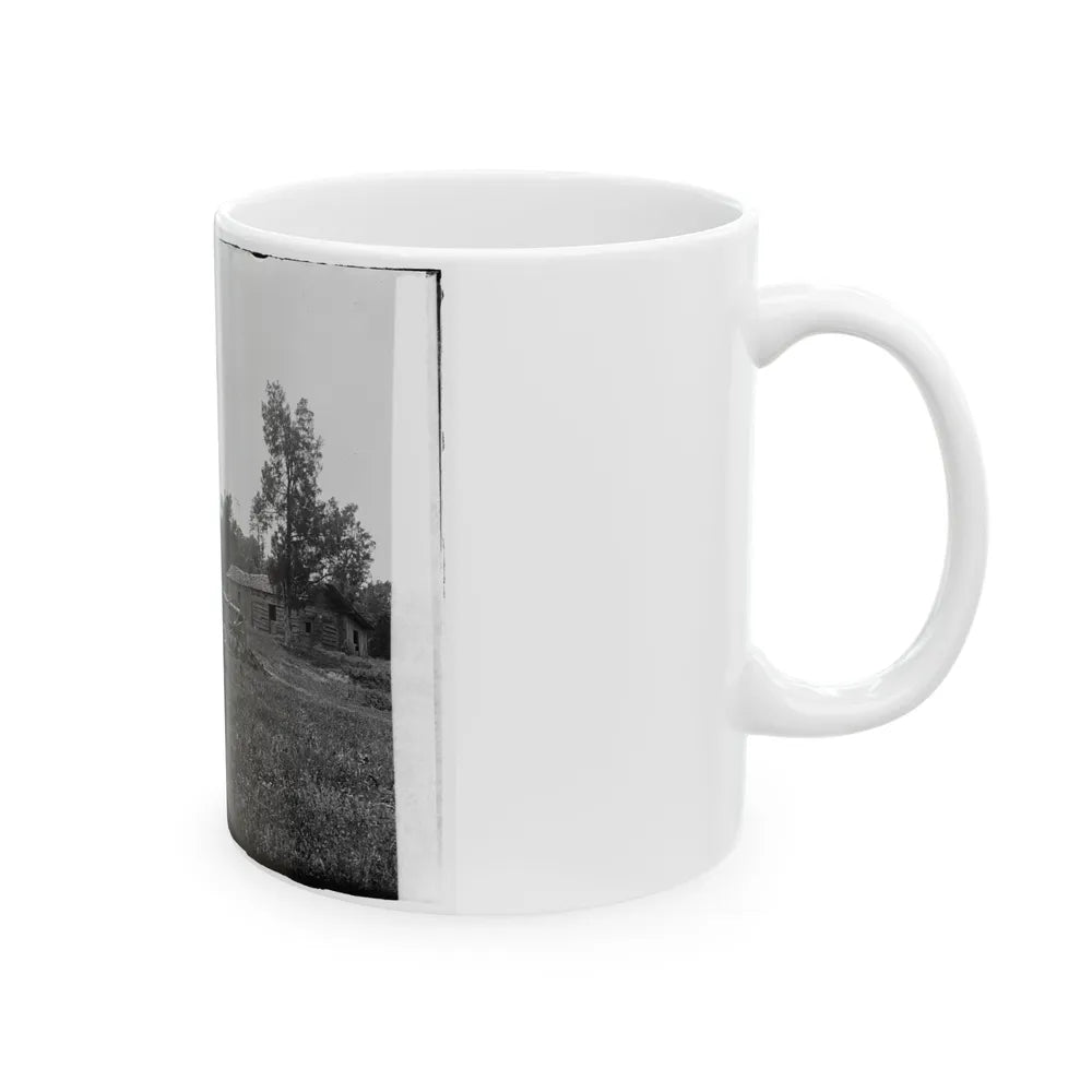 Cannons, Monument, And Cabin At Chickamauga And Chattanooga National Military Park (U.S. Civil War) White Coffee Mug-Go Mug Yourself