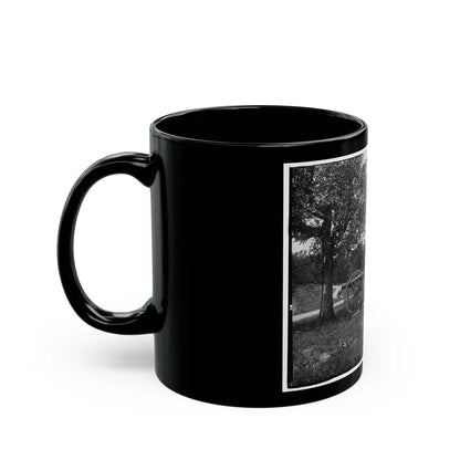 Cannons, Monument, And Cabin At Chickamauga And Chattanooga National Military Park (U.S. Civil War) Black Coffee Mug - Go Mug Yourself