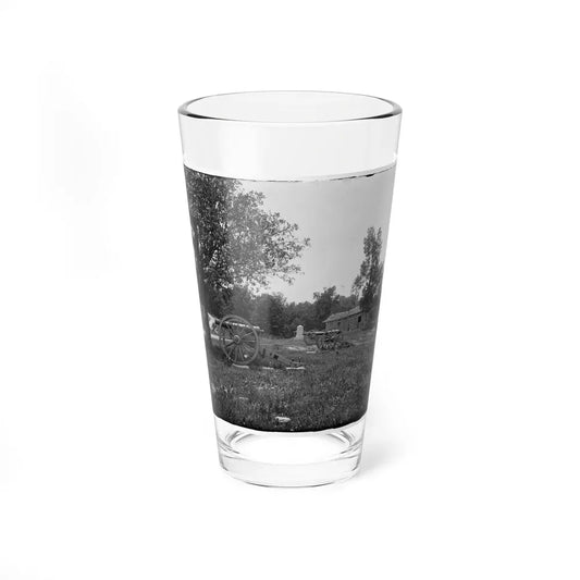 Cannons, Monument, And Cabin At Chickamauga And Chattanooga National Military Park (U.S. Civil War) Pint Glass 16oz 16oz - Go Mug Yourself