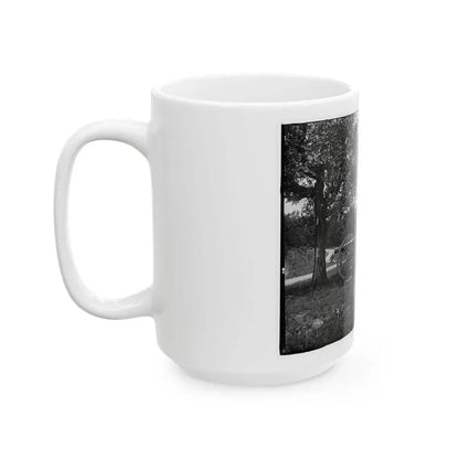 Cannons, Monument, And Cabin At Chickamauga And Chattanooga National Military Park (U.S. Civil War) White Coffee Mug - Go Mug Yourself