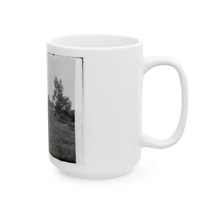 Cannons, Monument, And Cabin At Chickamauga And Chattanooga National Military Park (U.S. Civil War) White Coffee Mug - Go Mug Yourself