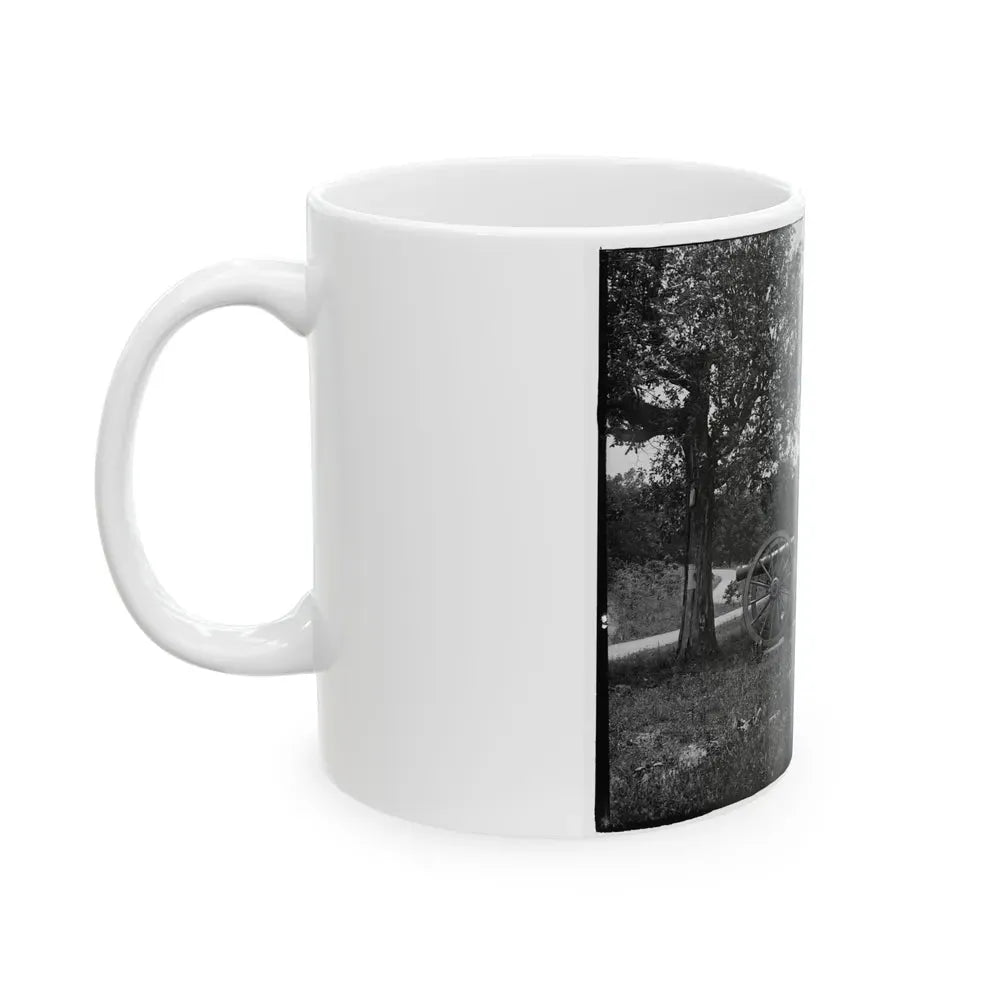 Cannons, Monument, And Cabin At Chickamauga And Chattanooga National Military Park (U.S. Civil War) White Coffee Mug - Go Mug Yourself