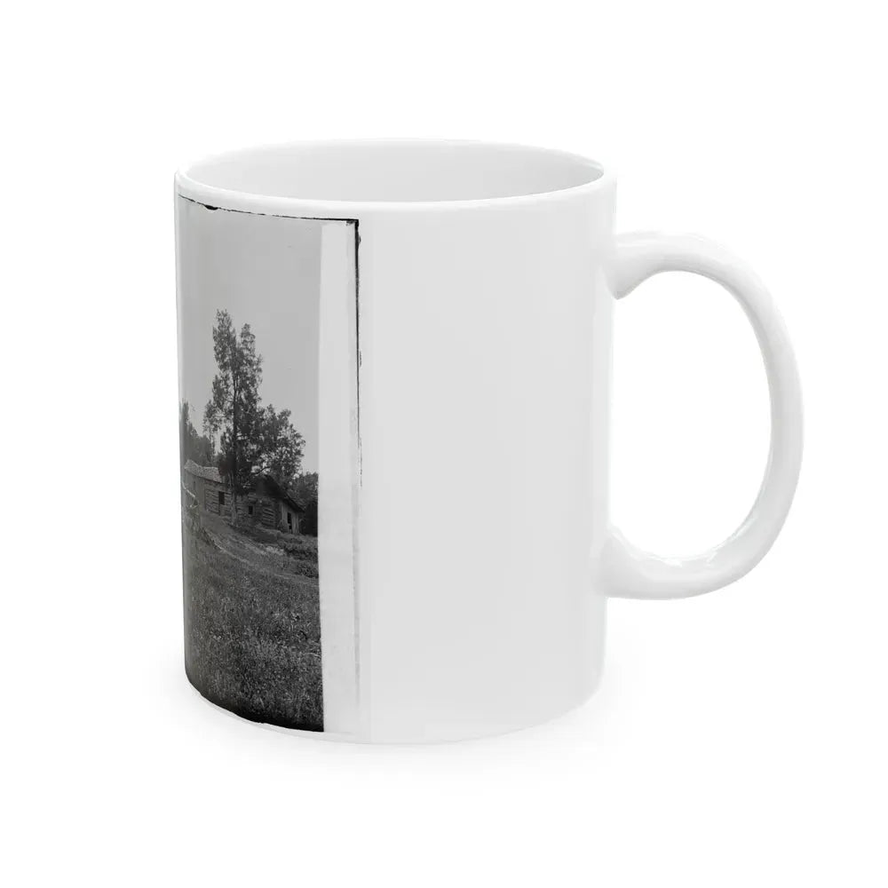 Cannons, Monument, And Cabin At Chickamauga And Chattanooga National Military Park (U.S. Civil War) White Coffee Mug - Go Mug Yourself