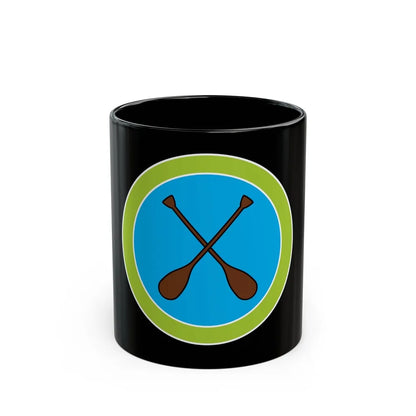 Canoeing (Boy Scout Merit Badge) Black Coffee Mug-11oz-Go Mug Yourself