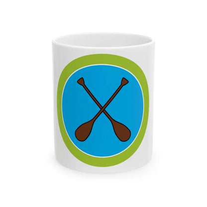 Canoeing (Boy Scout Merit Badge) White Coffee Mug-11oz-Go Mug Yourself