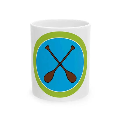 Canoeing (Boy Scout Merit Badge) White Coffee Mug 11oz - Go Mug Yourself