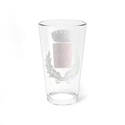 Cansano-Stemma (Italy) (Coat of Arms) Pint Glass 16oz - Go Mug Yourself