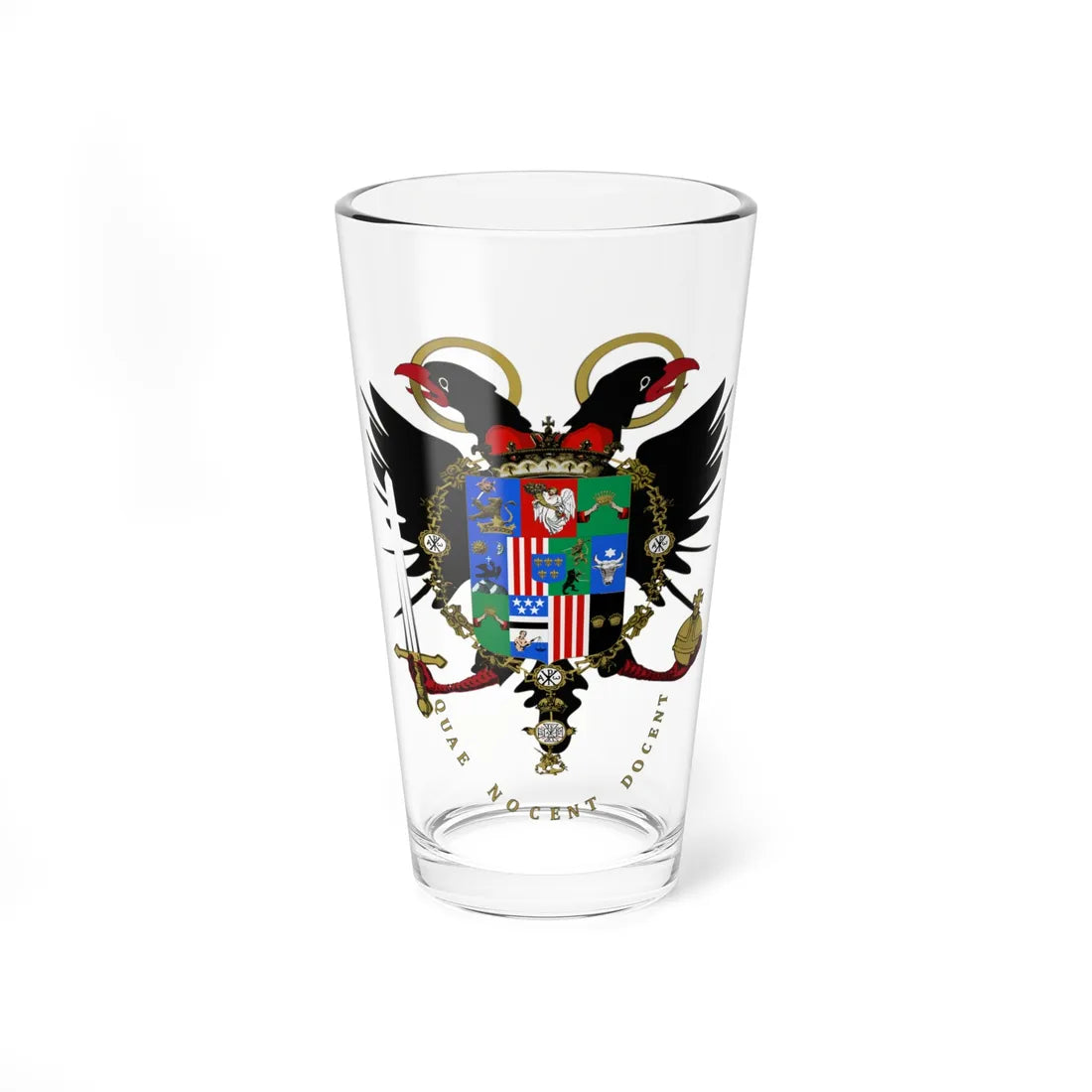 Cantacuzino family coat of arms variant ca. 1900 (Algeria) (Coat of Arms) Pint Glass 16oz 16oz - Go Mug Yourself