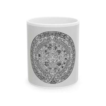 Canvas of the Aztec People (Mexico) White Coffee Mug 11oz - Go Mug Yourself