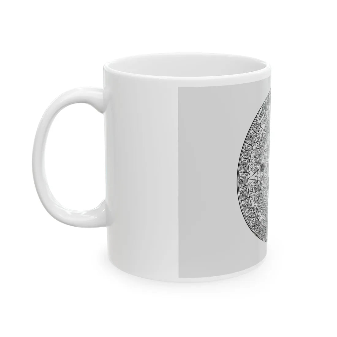 Canvas of the Aztec People (Mexico) White Coffee Mug - Go Mug Yourself