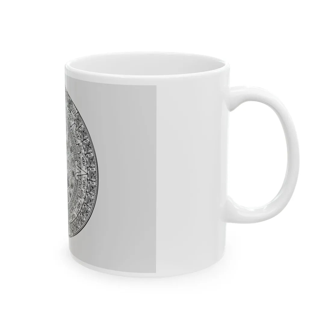 Canvas of the Aztec People (Mexico) White Coffee Mug - Go Mug Yourself