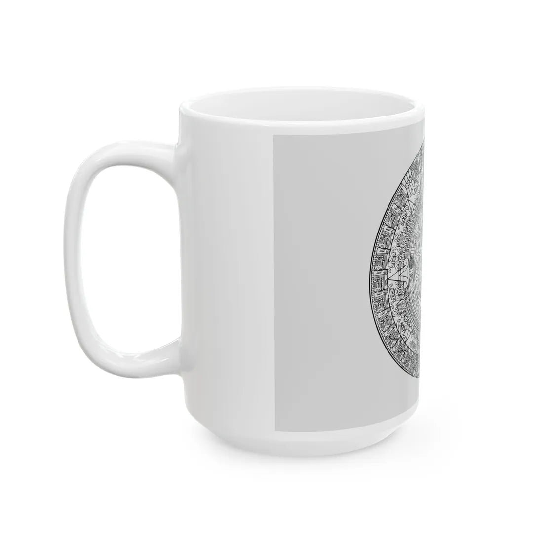 Canvas of the Aztec People (Mexico) White Coffee Mug - Go Mug Yourself