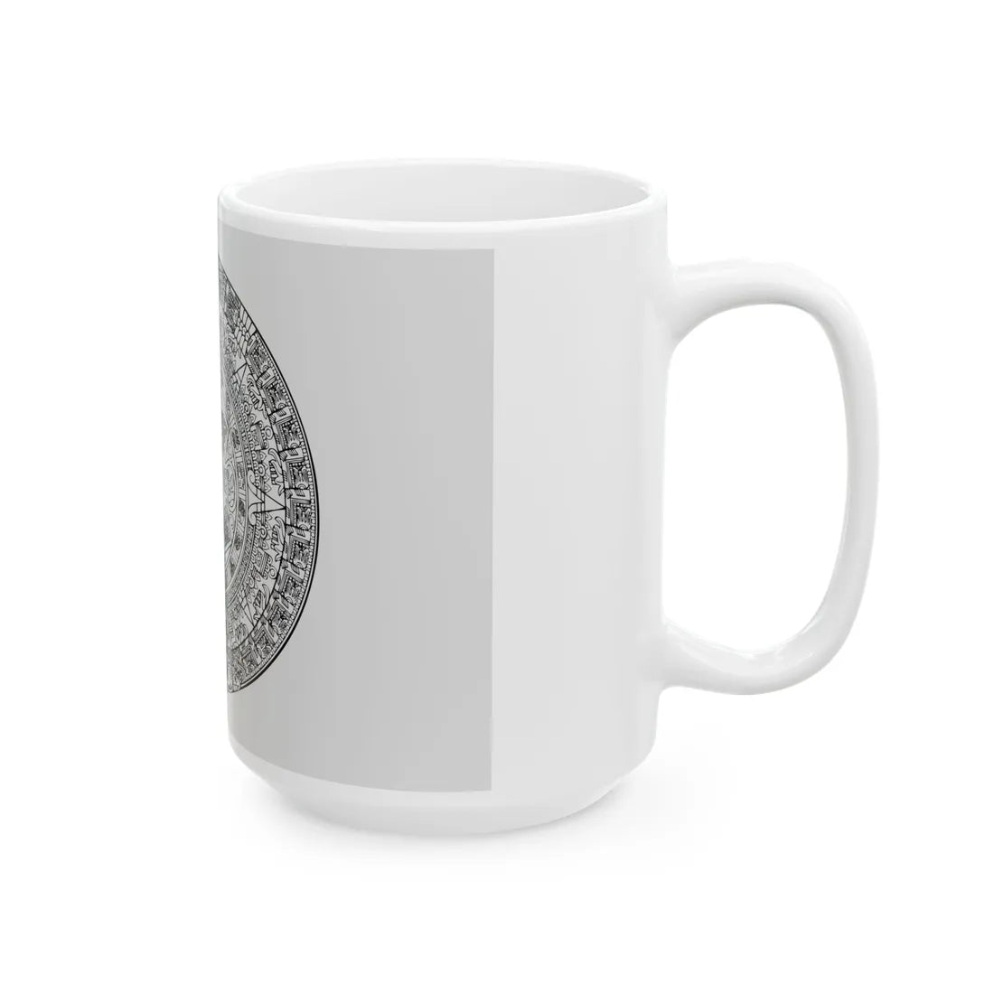 Canvas of the Aztec People (Mexico) White Coffee Mug - Go Mug Yourself