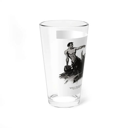 Cap'n Chesney's Multitude (1), Liberty magazine, August 6, 1932 (Magazine Illustration) Pint Glass 16oz - Go Mug Yourself