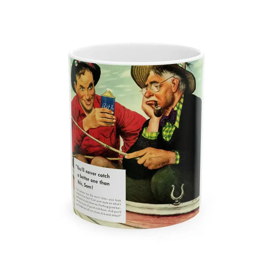 Cap-Sealed Can ad, Liberty, June 14, 1941 - White Coffee Mug 11oz - Go Mug Yourself