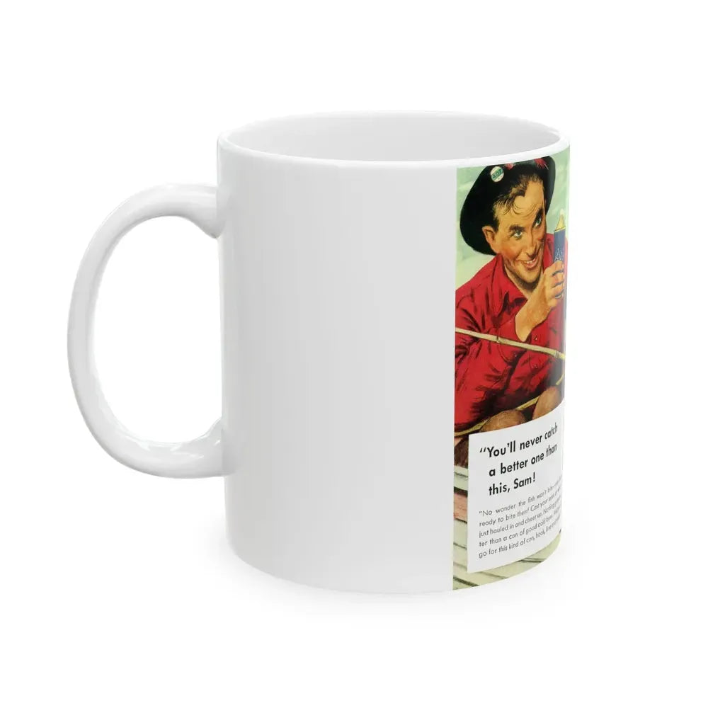 Cap-Sealed Can ad, Liberty, June 14, 1941 - White Coffee Mug - Go Mug Yourself
