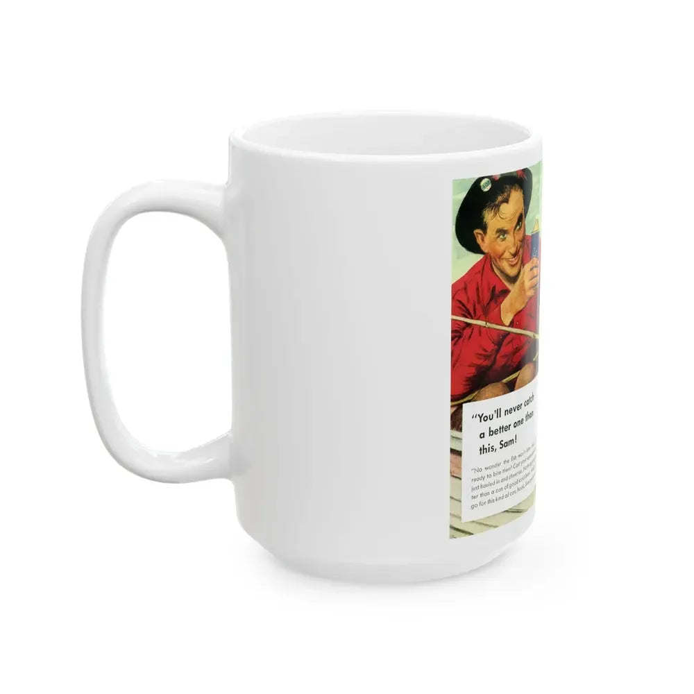 Cap-Sealed Can ad, Liberty, June 14, 1941 - White Coffee Mug - Go Mug Yourself