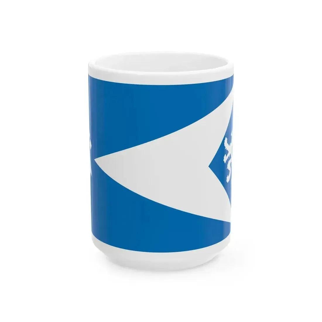 Cap Sizun traditional district flag (France) White Coffee Mug 15oz - Go Mug Yourself