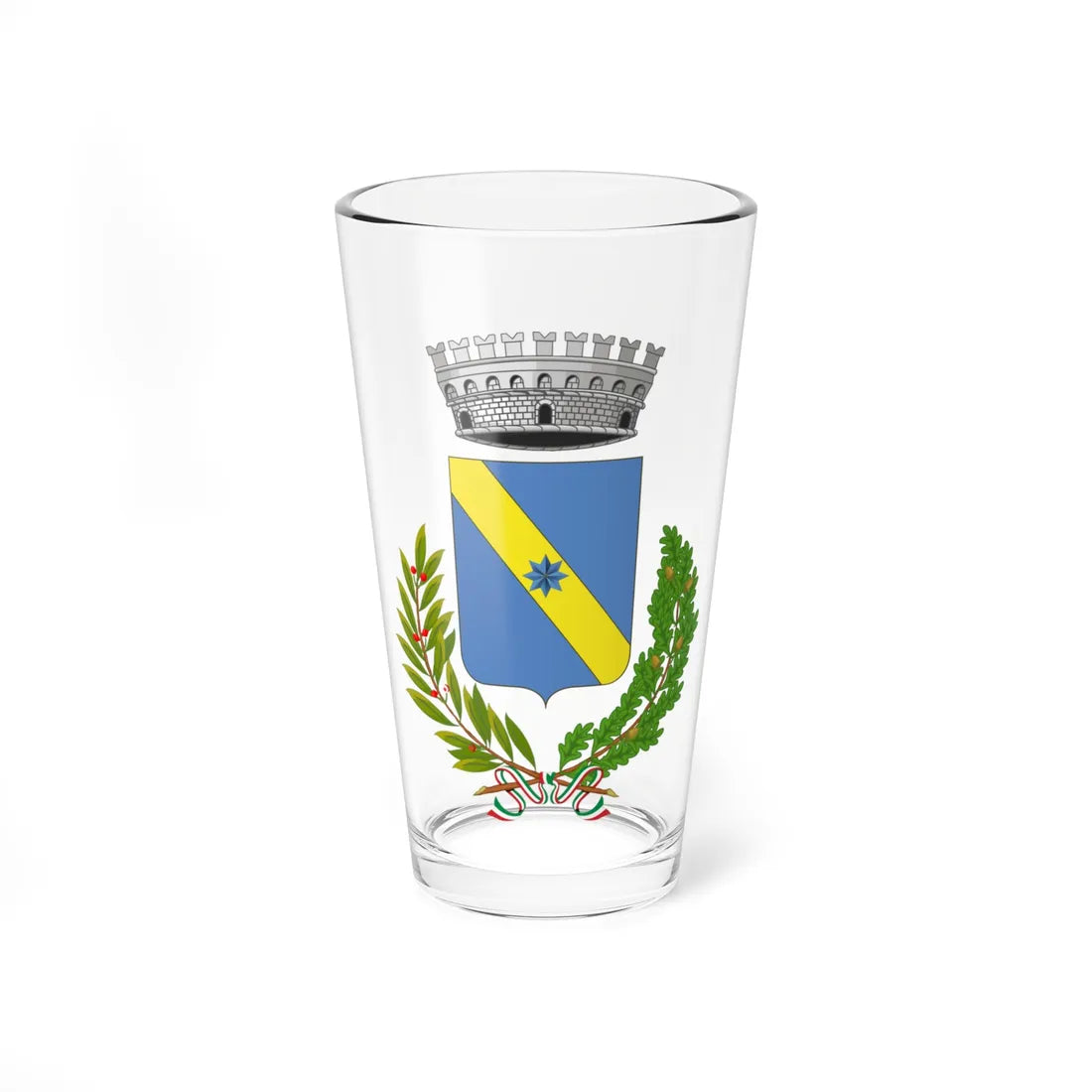 Capannoli-Stemma (Italy) (Coat of Arms) Pint Glass 16oz 16oz - Go Mug Yourself