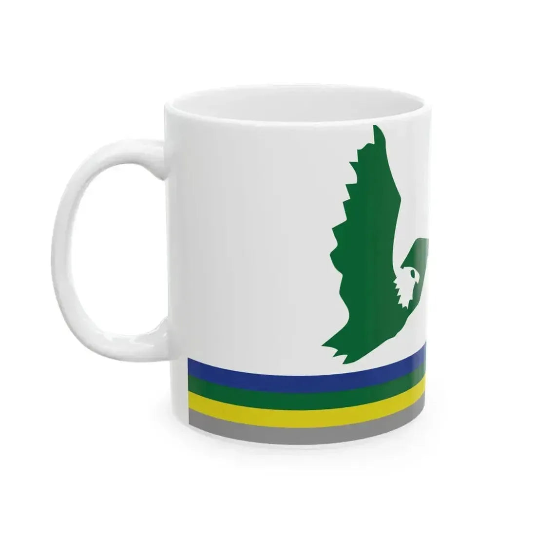 Cape Breton Island Flag Eagle (Canada) White Coffee Mug - Go Mug Yourself