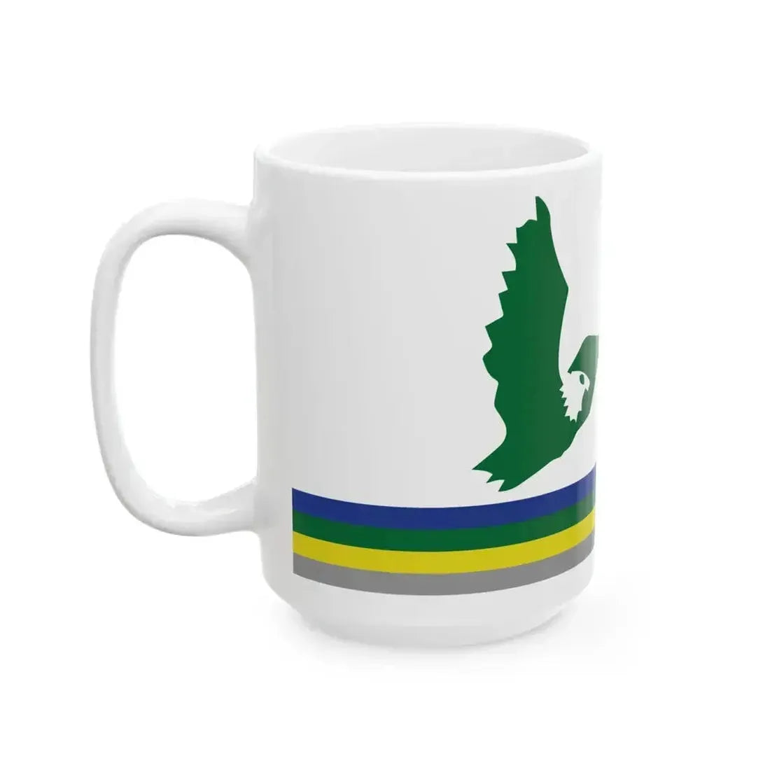 Cape Breton Island Flag Eagle (Canada) White Coffee Mug - Go Mug Yourself