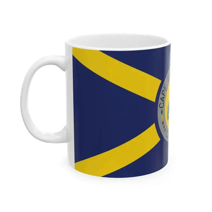 Cape Breton Island Flag Original Blue Flag (Canada) White Coffee Mug - Go Mug Yourself