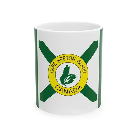 Cape Breton Island Flag Popular (Canada) White Coffee Mug 11oz - Go Mug Yourself