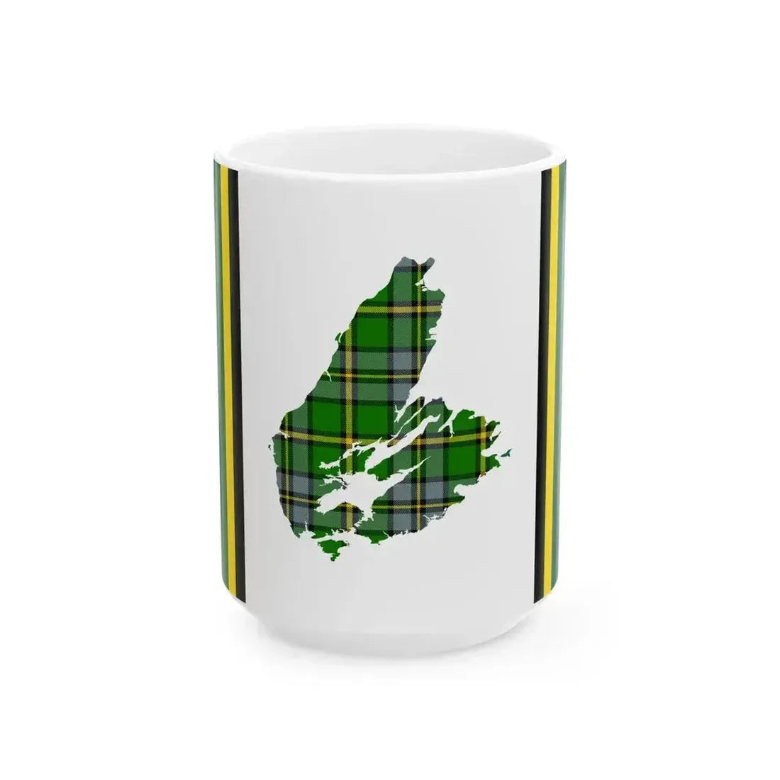 Cape Breton Island Flag Unofficial 1990s (Canada) White Coffee Mug 15oz - Go Mug Yourself