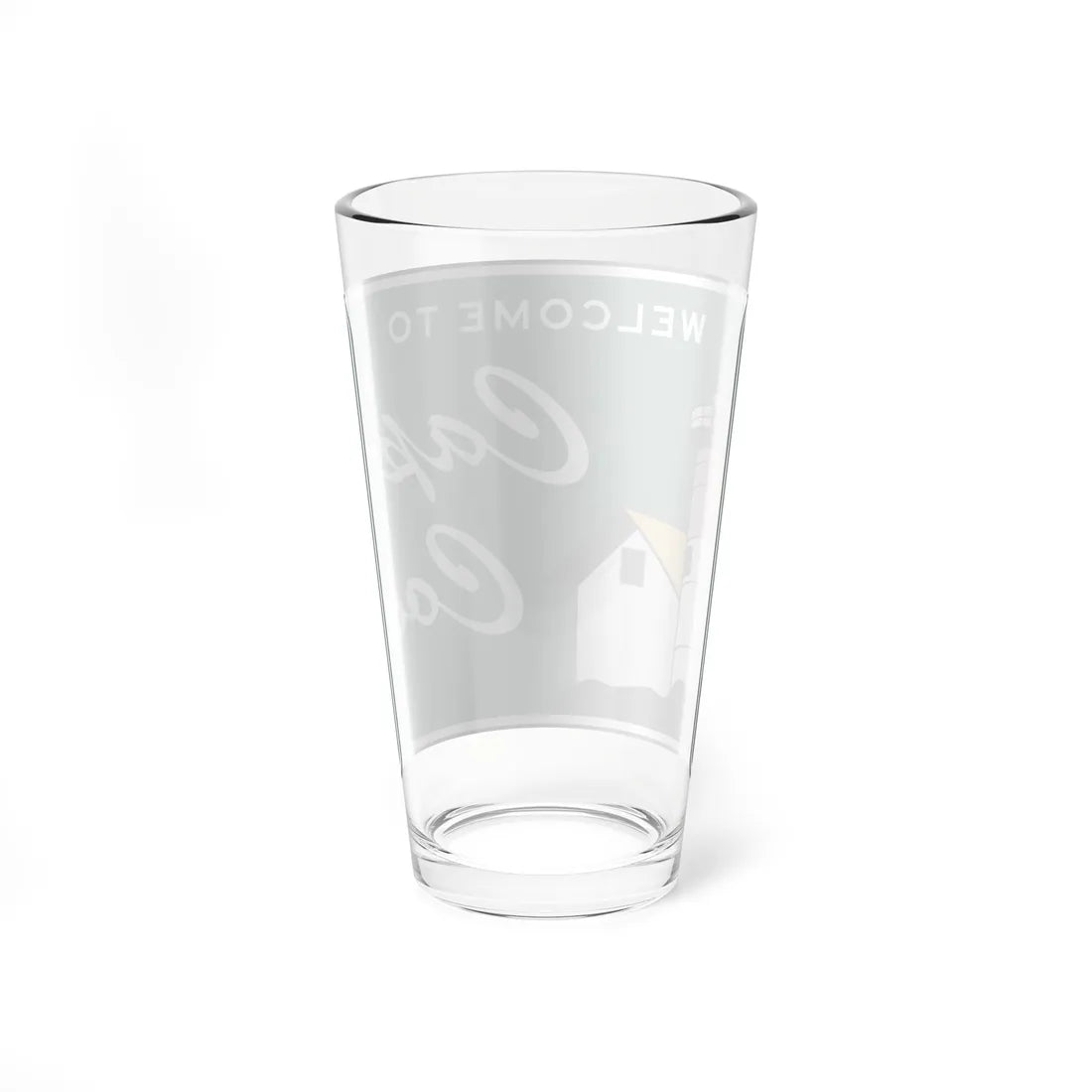 Cape Cod welcome sign (Massachusetts) (Road Sign) Pint Glass 16oz - Go Mug Yourself
