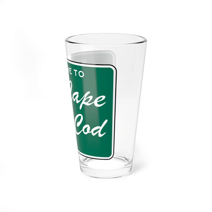 Cape Cod welcome sign (Massachusetts) (Road Sign) Pint Glass 16oz - Go Mug Yourself