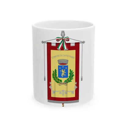 Capistrano-Gonfalone (Italy) White Coffee Mug 11oz - Go Mug Yourself
