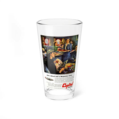 Capital Airlines ad, 1951 (Magazine Illustration) Pint Glass 16oz-16oz-Go Mug Yourself