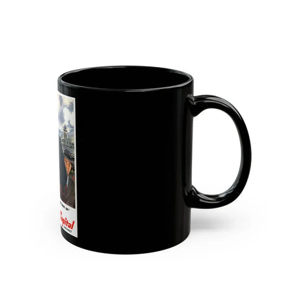 Capital Airlines advertisement - Black Coffee Mug - Go Mug Yourself