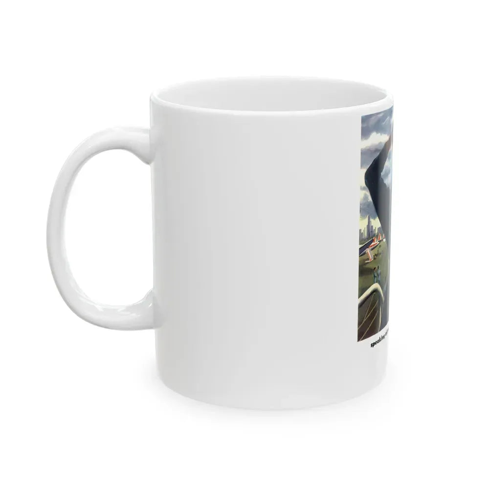 Capital Airlines advertisement - White Coffee Mug - Go Mug Yourself