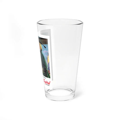 Capital Airlines - She'll Fly Before She Walks (Magazine Illustration) Pint Glass 16oz-Go Mug Yourself