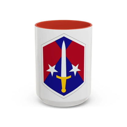 Capital Military Assistance Command (U.S. Army) Accent Coffee Mug 15oz Red - Go Mug Yourself