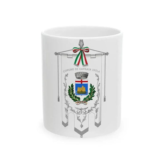 Capraia Isola-Gonfalone (Italy) White Coffee Mug 11oz - Go Mug Yourself