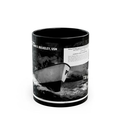 Capt. John D. Bulkeley, USN, Modern Man, August 1962 - Black Coffee Mug 11oz - Go Mug Yourself