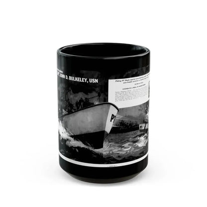 Capt. John D. Bulkeley, USN, Modern Man, August 1962 - Black Coffee Mug 15oz - Go Mug Yourself