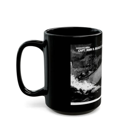 Capt. John D. Bulkeley, USN, Modern Man, August 1962 - Black Coffee Mug - Go Mug Yourself