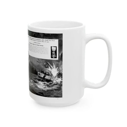 Capt. John D. Bulkeley, USN, Modern Man, August 1962 - White Coffee Mug - Go Mug Yourself