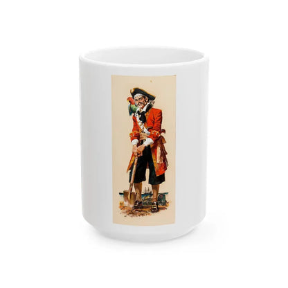 Capt. Kidd - White Coffee Mug 15oz - Go Mug Yourself