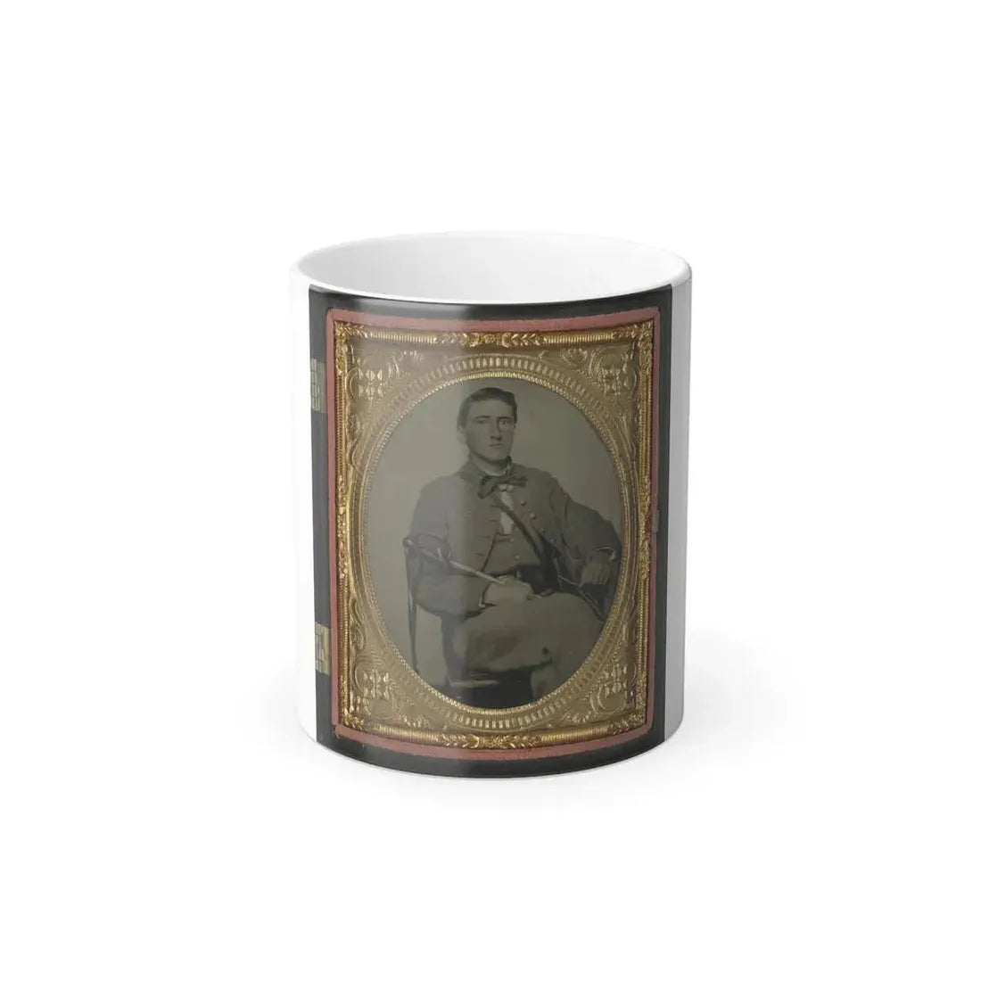 Captain Alexander Dixon Payne of Co. H, 4Th Virginia Cavalry Regiment, With Sword (U.S. Civil War) Color Changing Coffee Mug 11oz Default Title 11oz - Go Mug Yourself