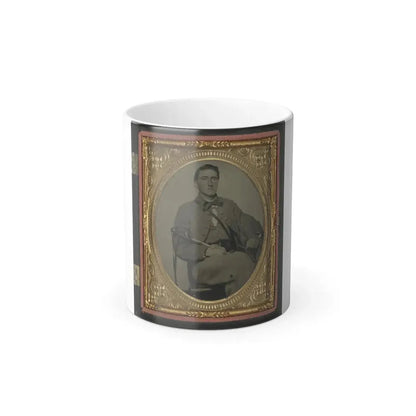 Captain Alexander Dixon Payne of Co. H, 4Th Virginia Cavalry Regiment, With Sword (U.S. Civil War) Color Changing Coffee Mug 11oz Default Title 11oz - Go Mug Yourself