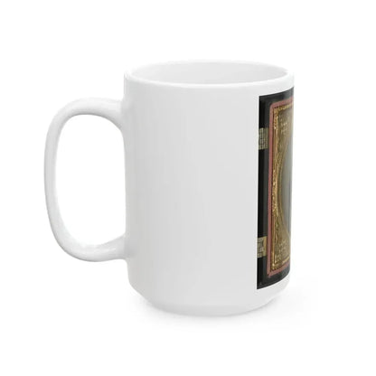 Captain Alexander Dixon Payne Of Co. H, 4th Virginia Cavalry Regiment, With Sword (U.S. Civil War) White Coffee Mug - Go Mug Yourself