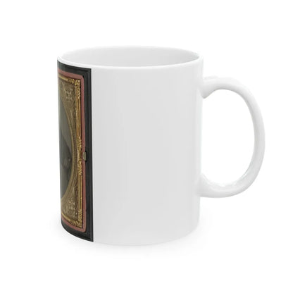 Captain Alexander Dixon Payne Of Co. H, 4th Virginia Cavalry Regiment, With Sword (U.S. Civil War) White Coffee Mug-Go Mug Yourself