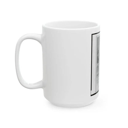 Captain Andreas Winter, Union Officer In The 32nd Indiana Regiment, Full-Length Portrait, Standing, Facing Front (U.S. Civil War) White Coffee Mug - Go Mug Yourself