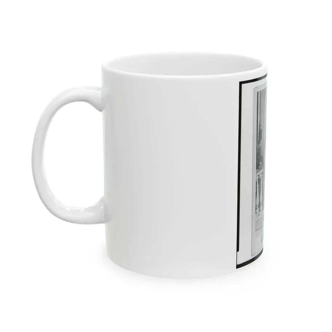 Captain Andreas Winter, Union Officer In The 32nd Indiana Regiment, Full-Length Portrait, Standing, Facing Front (U.S. Civil War) White Coffee Mug - Go Mug Yourself