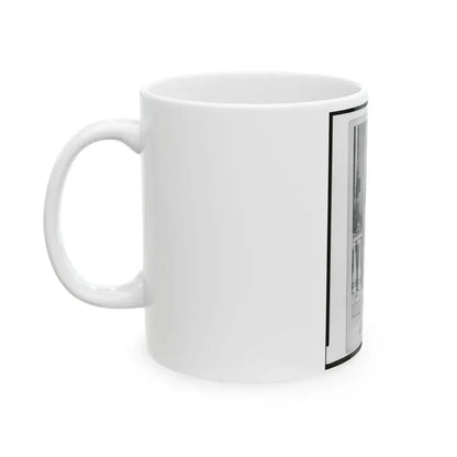 Captain Andreas Winter, Union Officer In The 32nd Indiana Regiment, Full-Length Portrait, Standing, Facing Front (U.S. Civil War) White Coffee Mug - Go Mug Yourself