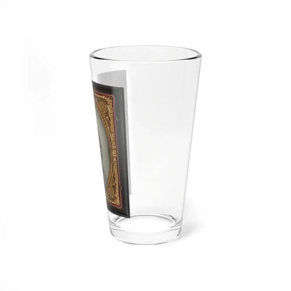 Captain Augustus C. Thompson Of Co. G, 16th Georgia Infantry Regiment With Sword (U.S. Civil War) Pint Glass 16oz - Go Mug Yourself